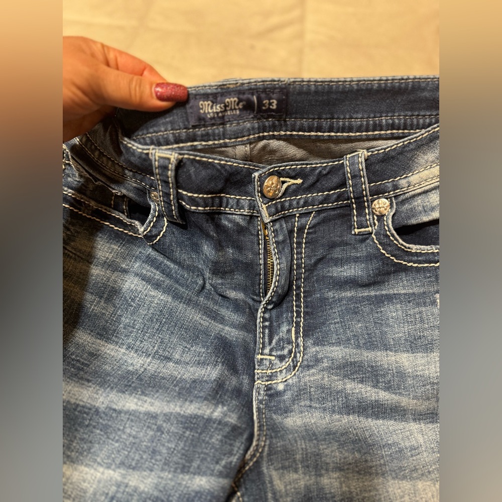 Miss Me Blue Flare & Wide Leg Jeans - Picture 8 of 8